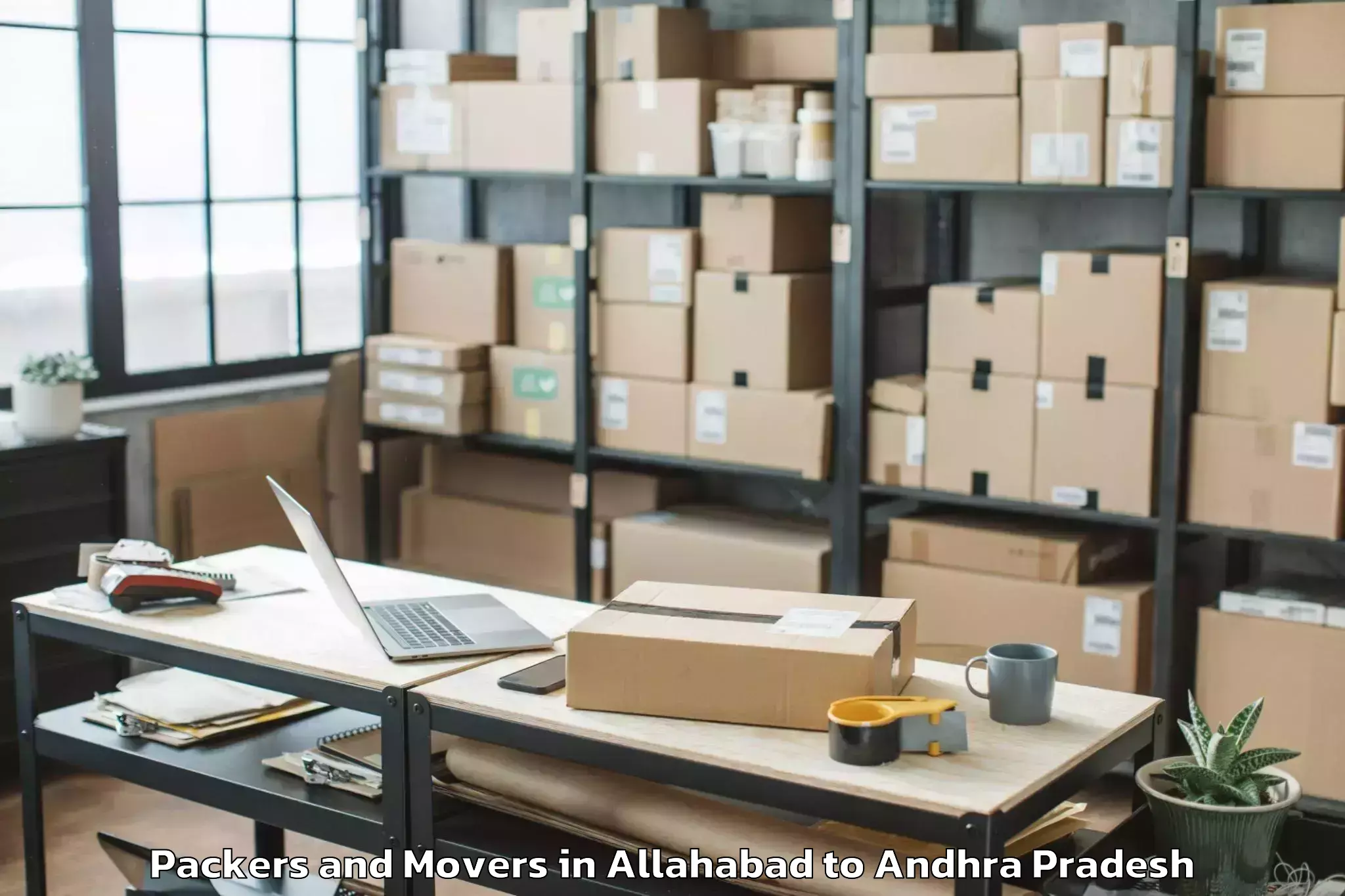 Get Allahabad to Kanamarlapudi Packers And Movers